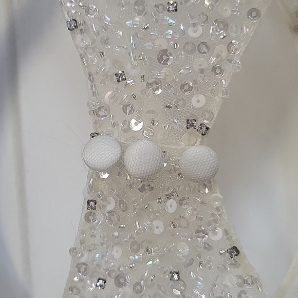 Diamond studed sequin, floral Wedding dress from MB Bride Greensburgh PA - Picture 11 of 14